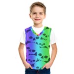 Rainbow Skull Collection Kids  Basketball Tank Top