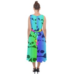 Midi Tie-Back Chiffon Dress 