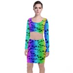 Rainbow Skull Collection Top and Skirt Sets