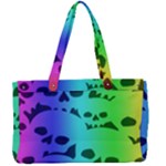 Rainbow Skull Collection Canvas Work Bag