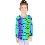 Rainbow Skull Collection Kids  Long Sleeve Tee