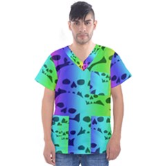 Men s V-Neck Scrub Top 