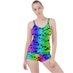 Rainbow Skull Collection Boyleg Tankini Set 