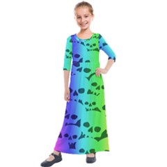 Kids  Quarter Sleeve Maxi Dress 