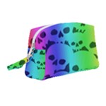 Rainbow Skull Collection Wristlet Pouch Bag (Medium)