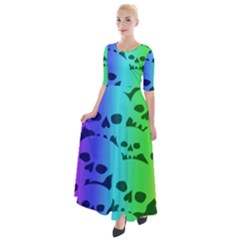 Half Sleeves Maxi Dress 