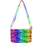 Rainbow Skull Collection Double Gusset Crossbody Bag