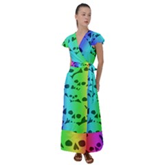 Flutter Sleeve Maxi Dress 