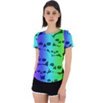 Rainbow Skull Collection Back Cut Out Sport Tee