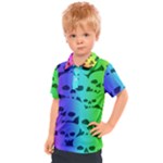 Rainbow Skull Collection Kids  Polo Tee