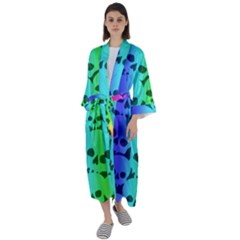 Maxi Satin Kimono 