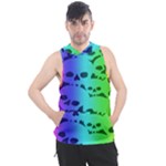 Rainbow Skull Collection Men s Sleeveless Hoodie