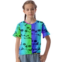 Kids  Cuff Sleeve Scrunch Bottom T-Shirt 