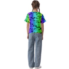 Kids  Cuff Sleeve Scrunch Bottom T-Shirt 