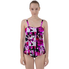 Twist Front Tankini Set 