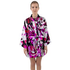 Long Sleeve Satin Kimono 