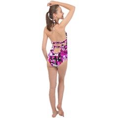 Halter Front Plunge Swimsuit 