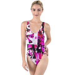 High Leg Strappy Swimsuit 