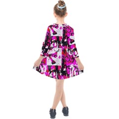 Kids  Quarter Sleeve Shirt Dress 