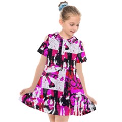 Kids  Short Sleeve Shirt Dress 