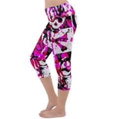 Lightweight Velour Capri Yoga Leggings 