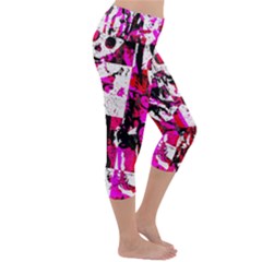 Lightweight Velour Capri Yoga Leggings 