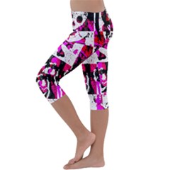 Kids  Lightweight Velour Capri Leggings  