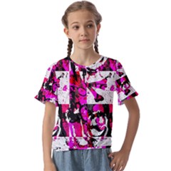 Kids  Cuff Sleeve Scrunch Bottom T-Shirt 