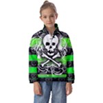 Deathrock Skull Kids  Half Zip Hoodie