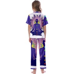 Kids  Satin Short Sleeve Pajamas Set 