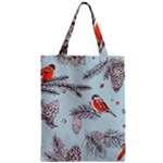 Christmas birds Zipper Classic Tote Bag