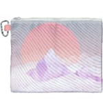 Mountain Sunset Above Clouds Canvas Cosmetic Bag (XXXL)