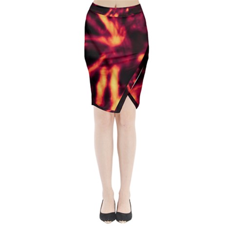 Lava Abstract Stars Midi Wrap Pencil Skirt from ArtsNow.com