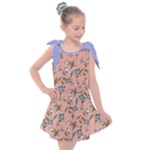 Flower peach blossom Kids  Tie Up Tunic Dress