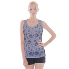 Heavy Metal Punk Guitar Music Gray Grey Criss Cross Back Tank Top  from ArtsNow.com