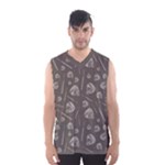 Heavy Metal Punk Guitar Music Brown Beige Men s Basketball Tank Top