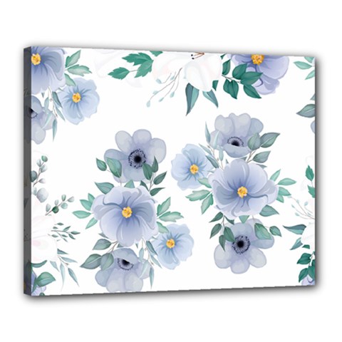 Floral pattern Canvas 20  x 16  (Stretched) from ArtsNow.com