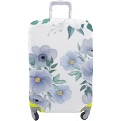 Floral pattern Luggage Cover (Large) from ArtsNow.com