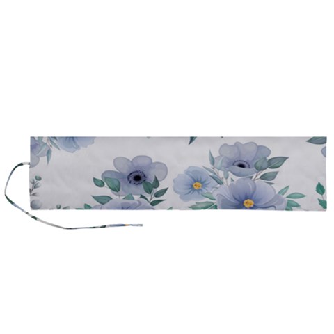 Floral pattern Roll Up Canvas Pencil Holder (L) from ArtsNow.com