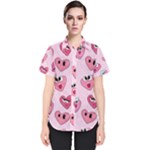 Emoji Heart Women s Short Sleeve Shirt