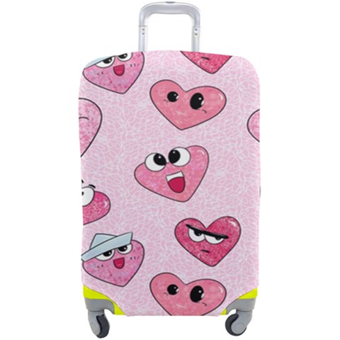 Emoji Heart Luggage Cover (Large) from ArtsNow.com