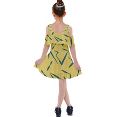 Kids  Shoulder Cutout Chiffon Dress 