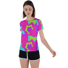 Back Circle Cutout Sports T-Shirt 