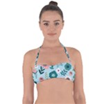 Flower Halter Bandeau Bikini Top