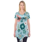 Flower Short Sleeve Tunic 