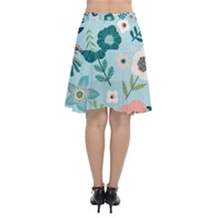 Chiffon Wrap Front Skirt 