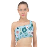 Flower Spliced Up Bikini Top 