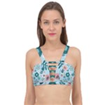 Flower Cage Up Bikini Top