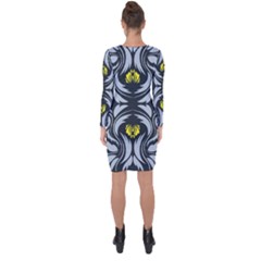 Asymmetric Cut-Out Shift Dress 