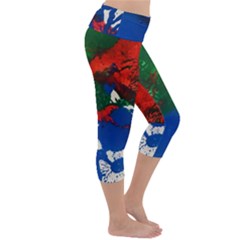 Lightweight Velour Capri Yoga Leggings 